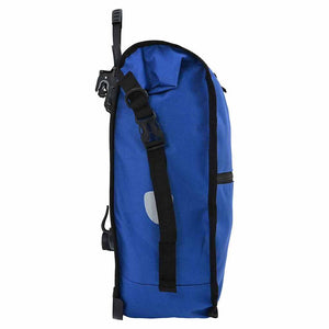 Blaue Fahrradtasche aus Polyester