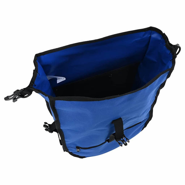 Blaue Fahrradtasche aus Polyester