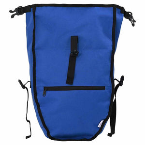 Blaue Fahrradtasche aus Polyester