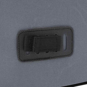 Graue Fahrradtasche aus Polyester, 33x16x60 cm