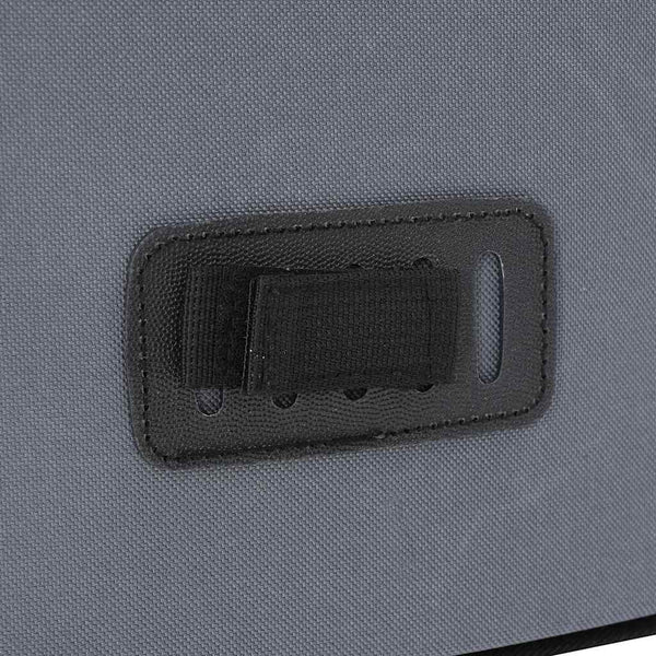 Graue Fahrradtasche aus Polyester, 33x16x60 cm