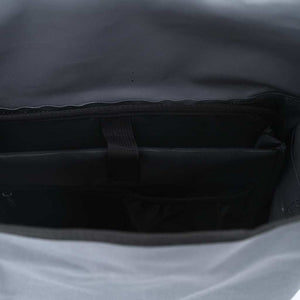 Graue Fahrradtasche aus Polyester, 33x16x60 cm