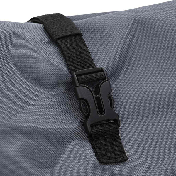 Graue Fahrradtasche aus Polyester, 33x16x60 cm