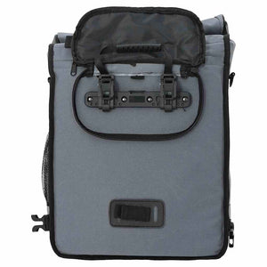 Graue Fahrradtasche aus Polyester, 33x16x60 cm