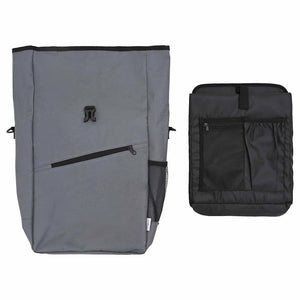Graue Fahrradtasche aus Polyester, 33x16x60 cm