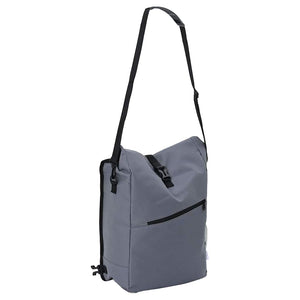 Graue Fahrradtasche aus Polyester, 33x16x60 cm