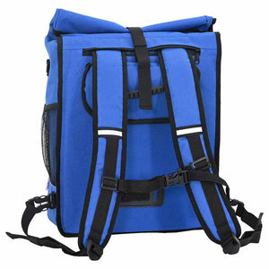 Blaue Fahrradtasche Polyester 33x16x60cm