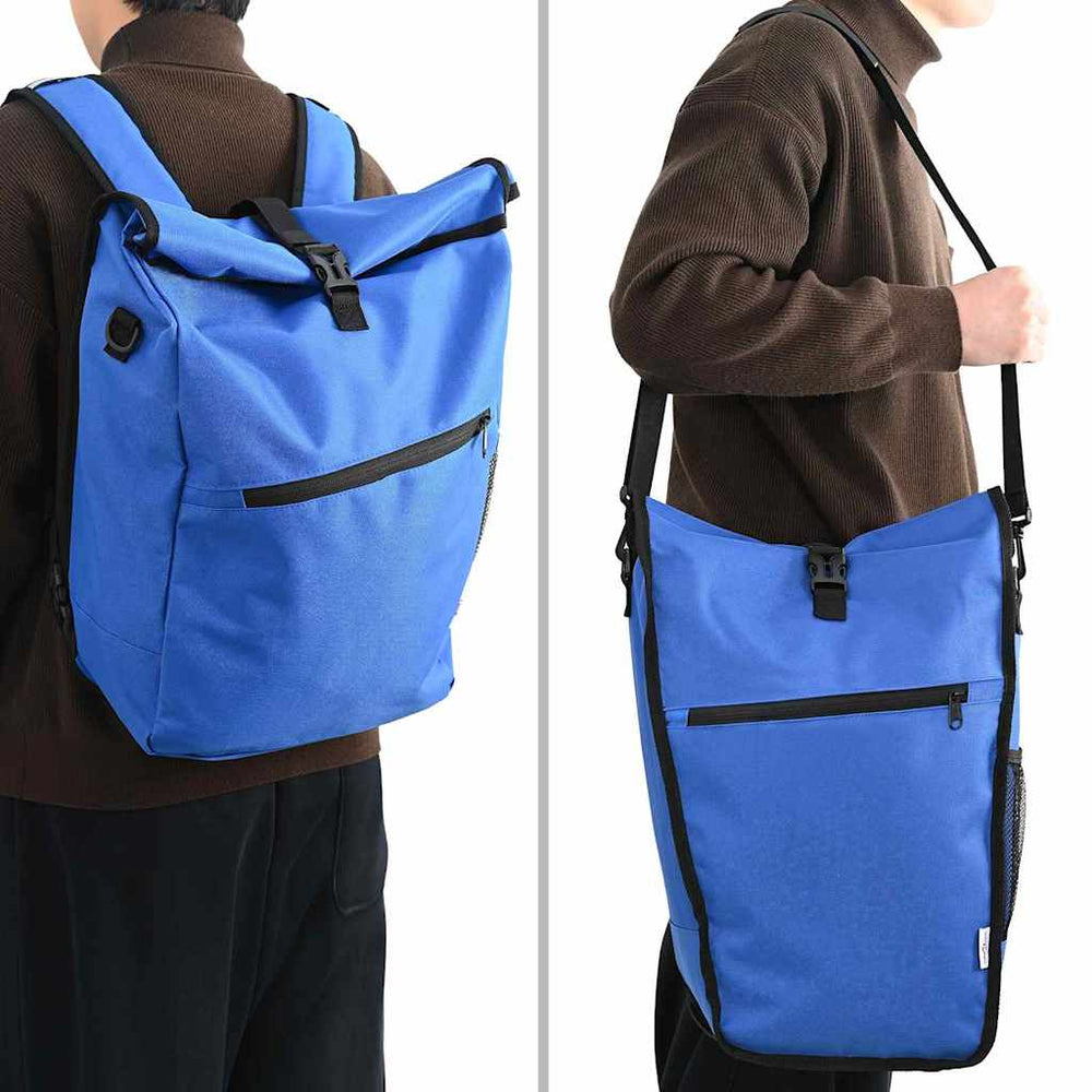 Blaue Fahrradtasche Polyester 33x16x60cm
