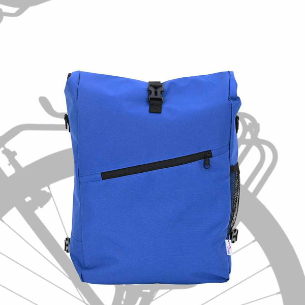 Blaue Fahrradtasche Polyester 33x16x60cm