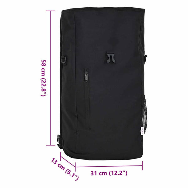 Fahrradtasche Schwarz Polyester 31x13x58cm