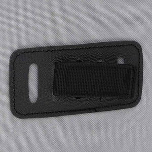 Graue Fahrradtasche aus Polyester, 31x13x58 cm