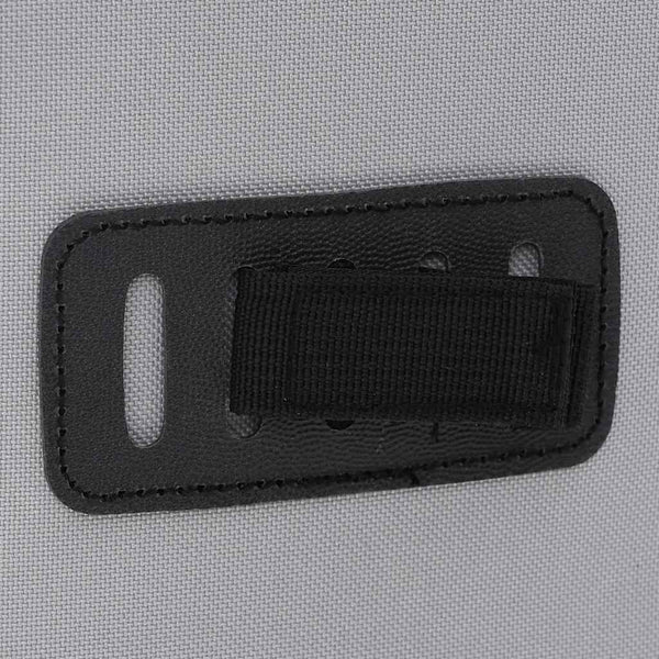 Graue Fahrradtasche aus Polyester, 31x13x58 cm