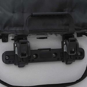 Graue Fahrradtasche aus Polyester, 31x13x58 cm