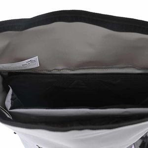Graue Fahrradtasche aus Polyester, 31x13x58 cm