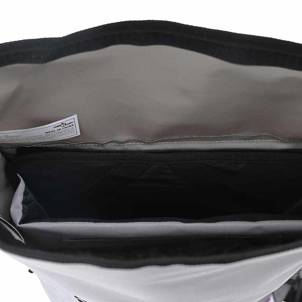 Graue Fahrradtasche aus Polyester, 31x13x58 cm