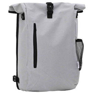 Graue Fahrradtasche aus Polyester, 31x13x58 cm