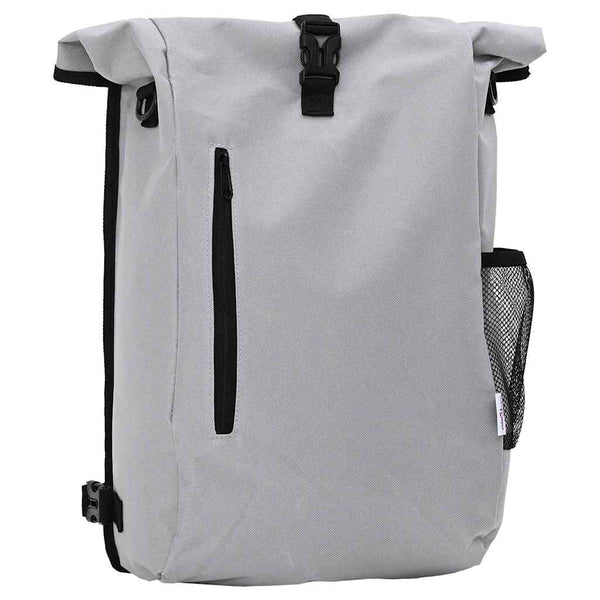 Graue Fahrradtasche aus Polyester, 31x13x58 cm