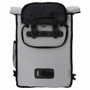Graue Fahrradtasche aus Polyester, 31x13x58 cm
