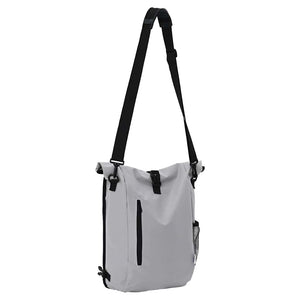 Graue Fahrradtasche aus Polyester, 31x13x58 cm