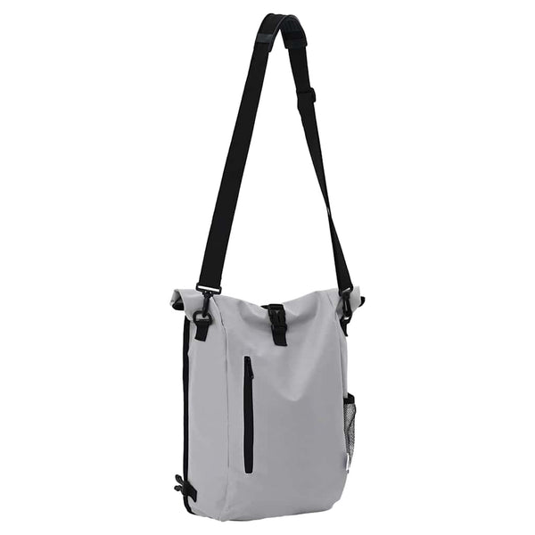 Graue Fahrradtasche aus Polyester, 31x13x58 cm
