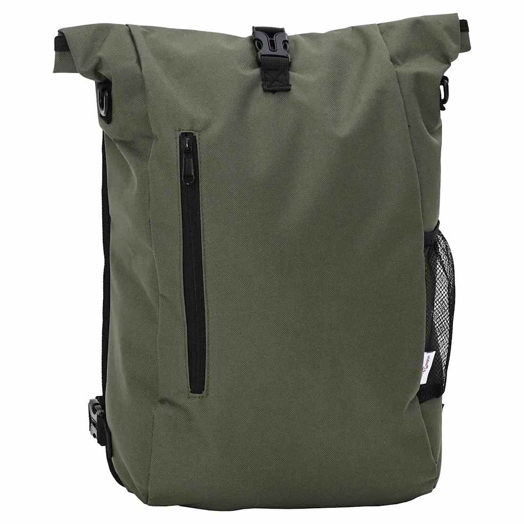 Olive Fahrradtasche aus Polyester, 31x13x58 cm