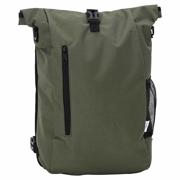Olive Fahrradtasche aus Polyester, 31x13x58 cm
