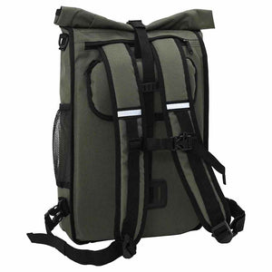 Olive Fahrradtasche aus Polyester, 31x13x58 cm