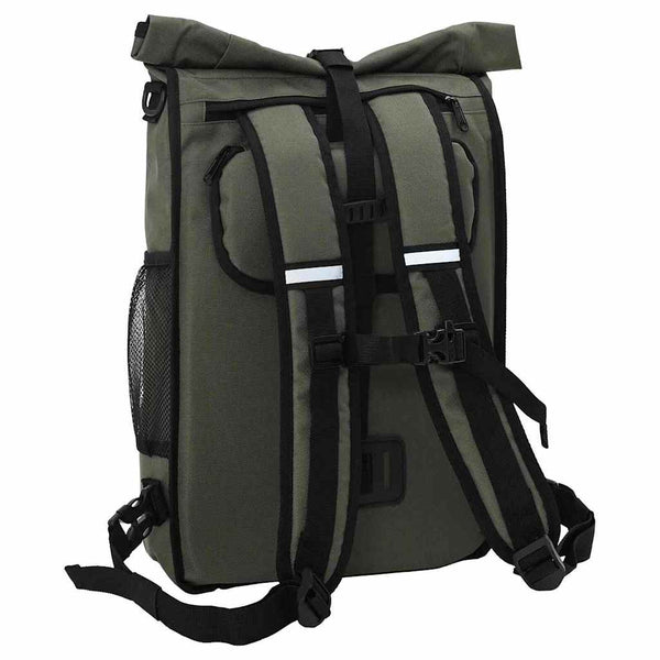Olive Fahrradtasche aus Polyester, 31x13x58 cm