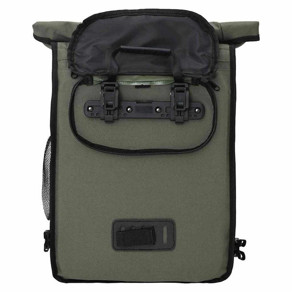 Olive Fahrradtasche aus Polyester, 31x13x58 cm