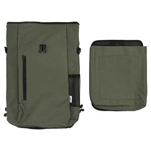 Olive Fahrradtasche aus Polyester, 31x13x58 cm