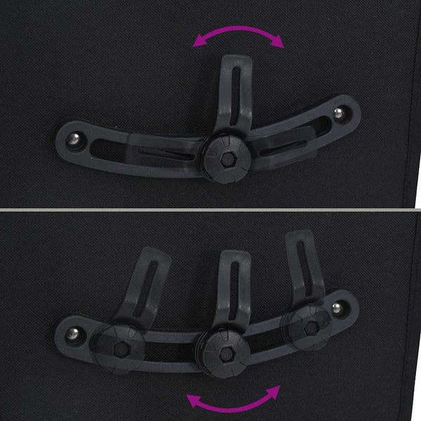 Fahrradtasche Schwarz Polyester 34x16x59cm