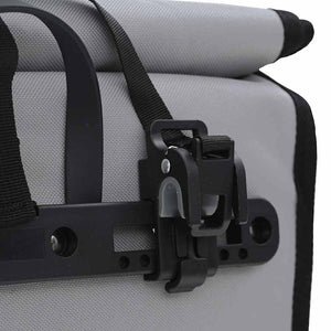 Graue Fahrradtasche, 34x16x59 cm