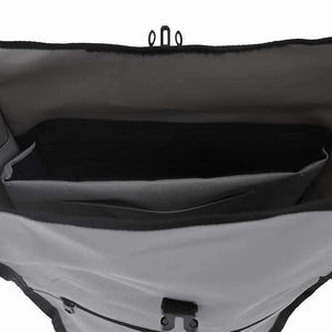 Graue Fahrradtasche, 34x16x59 cm