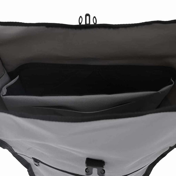 Graue Fahrradtasche, 34x16x59 cm