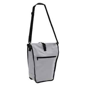 Graue Fahrradtasche, 34x16x59 cm