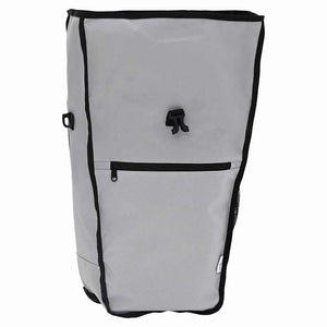 Graue Fahrradtasche, 34x16x59 cm