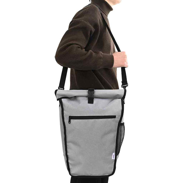 Graue Fahrradtasche, 34x16x59 cm