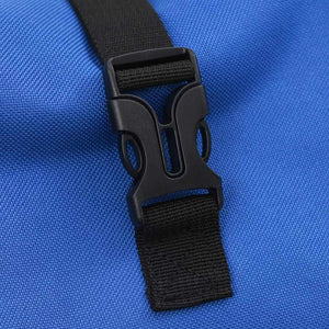 Blaue Fahrradtasche, 34x16x59 cm