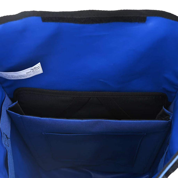 Blaue Fahrradtasche, 34x16x59 cm
