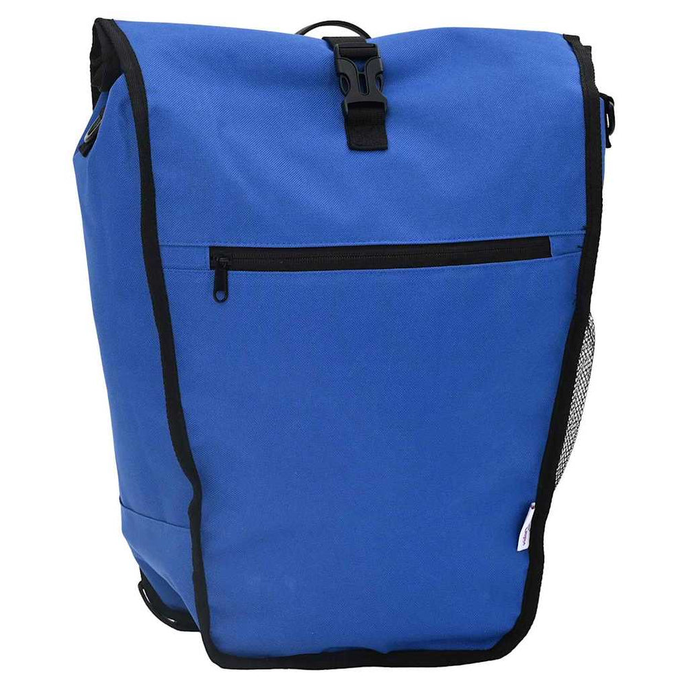 Blaue Fahrradtasche, 34x16x59 cm