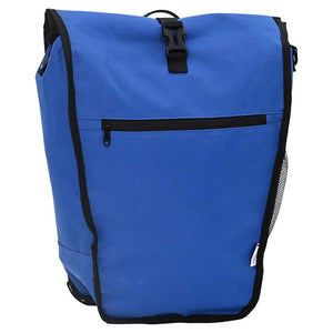 Blaue Fahrradtasche, 34x16x59 cm
