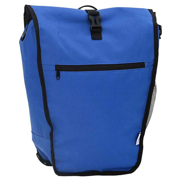 Blaue Fahrradtasche, 34x16x59 cm