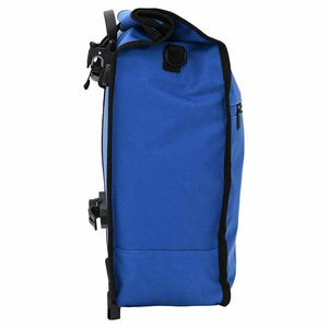 Blaue Fahrradtasche, 34x16x59 cm