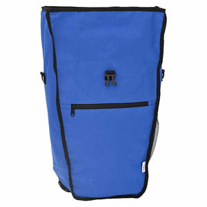 Blaue Fahrradtasche, 34x16x59 cm