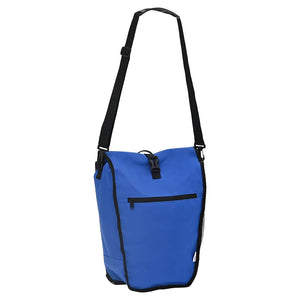 Blaue Fahrradtasche, 34x16x59 cm