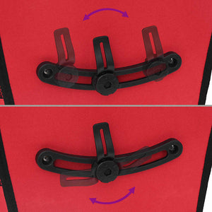 Fahrradtasche Rot, 34x16x59 cm