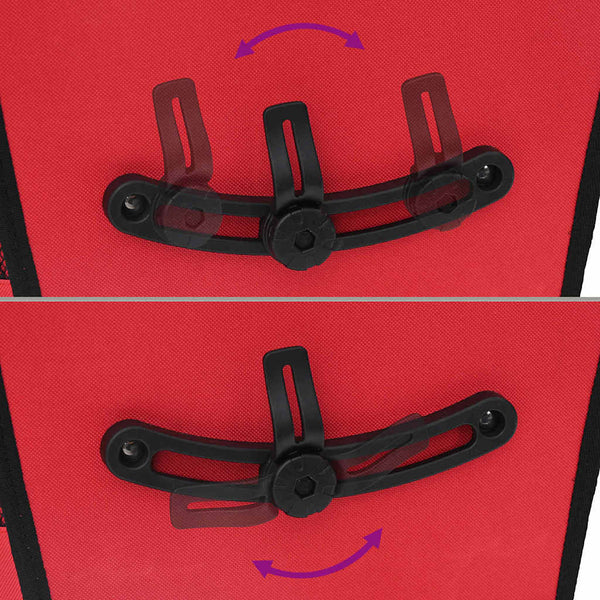 Fahrradtasche Rot, 34x16x59 cm