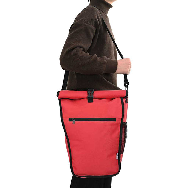 Fahrradtasche Rot, 34x16x59 cm