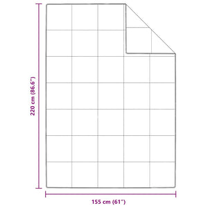 Feder Bettdecke Weiß 155x220 cm
