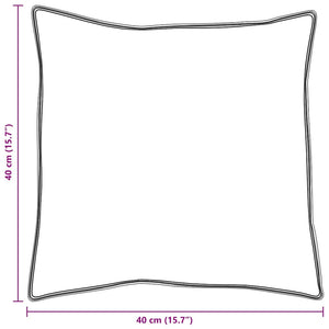 vidaXL Oreiller avec housse 2 pcs Blanc 40 x 40 cm Plumes